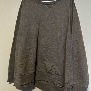 Womans Dark Gray Crewneck Sweatshirt
